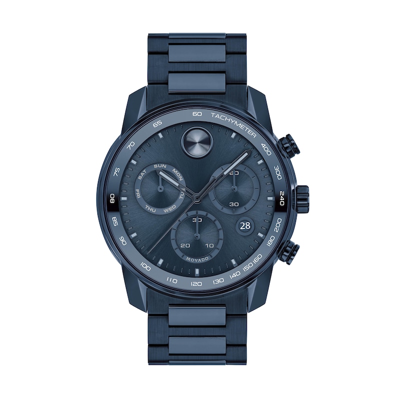 Main Image 1 of Men's Movado Bold® Verso Blue IP Chronograph Watch (Model: 3600742)