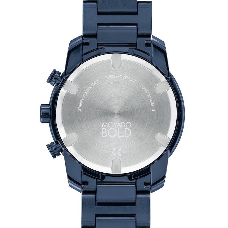 Main Image 3 of Men's Movado Bold® Verso Blue IP Chronograph Watch (Model: 3600742)