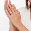 Thumbnail Image 2 of 1-1/2 CT. T.W. Certified Radiant-Cut Diamond Frame Braided Shank Engagement Ring in Platinum (I/SI2)