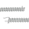 Thumbnail Image 2 of 1 CT. T.W. Diamond Swirl Links Line Bracelet in Sterling Silver