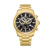 Thumbnail Image 1 of Men's Citizen Eco-Drive® Gold-Tone Chronograph Watch with Black Dial (Model: AT2132-53E)