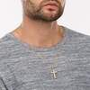 Thumbnail Image 2 of Men's 1/2 CT. T.W. Diamond Cross Pendant in 10K Gold - 22"