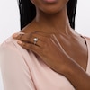 Vera Wang Love Collection Limited Edition 1-1/5 CT. T.W. Certified Diamond Oval Frame Ring in 14K White Gold (I/SI2)