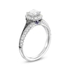 Thumbnail Image 2 of Vera Wang Love Collection Limited Edition 1-1/5 CT. T.W. Certified Diamond Oval Frame Ring in 14K White Gold (I/SI2)
