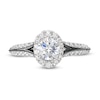 Thumbnail Image 3 of Vera Wang Love Collection Limited Edition 1-1/5 CT. T.W. Certified Diamond Oval Frame Ring in 14K White Gold (I/SI2)