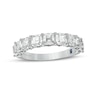 Thumbnail Image 0 of Vera Wang Love Collection 2-3/8 CT. T.W. Certified Asscher-Cut Diamond Anniversary Band in 14K White Gold (I/SI2)