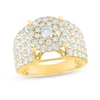 Thumbnail Image 0 of 2-1/2 CT. T.W. Composite Diamond Multi-Row Engagement Ring in 14K Gold