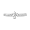Thumbnail Image 3 of Enchanted Disney Majestic Princess 3/4 CT. T.W. Diamond Crown Engagement Ring in 14K White Gold