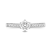 Thumbnail Image 4 of Enchanted Disney Majestic Princess 3/4 CT. T.W. Diamond Crown Engagement Ring in 14K White Gold