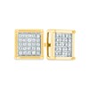 Men's 1/6 CT. T.W. Composite Square Diamond Stud Earrings in 14K Gold