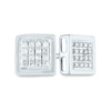 Thumbnail Image 0 of Men's 1/10 CT. T.W. Composite Diamond Square Stud Earrings in 14K White Gold