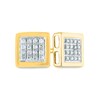 Thumbnail Image 1 of Men's 1/10 CT. T.W. Composite Diamond Square Stud Earrings in 14K Gold