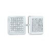 Men's 1/3 CT. T.W. Composite Diamond Square Stud Earrings in 14K White Gold