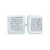 Thumbnail Image 0 of Men's 1/3 CT. T.W. Composite Diamond Square Stud Earrings in 14K White Gold