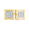 Thumbnail Image 0 of Men's 1/20 CT. T.W. Composite Diamond Concave Stud Earrings in 14K Gold