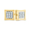 Thumbnail Image 0 of Men's 1/20 CT. T.W. Composite Diamond Concave Stud Earrings in 14K Gold