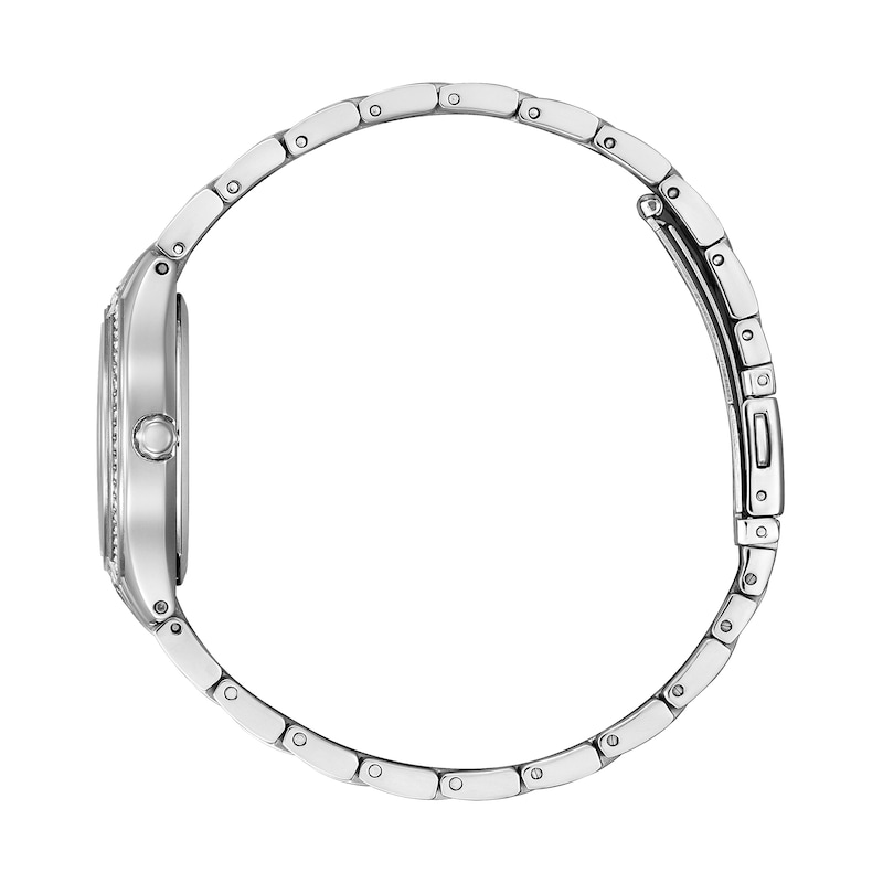 Main Image 3 of Ladies' Citizen Eco-Drive® Silhouette Crystal Accent Watch with Pink Dial (Model: FE1230-51X)