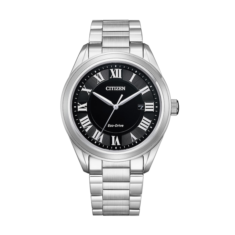 Main Image 1 of Men's Citizen Eco-Drive® Arezzo Watch with Black Dial (Model: AW1690-51E)