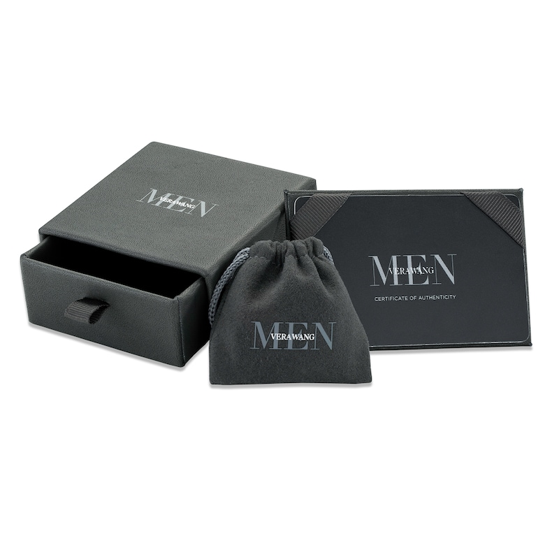 Main Image 4 of Vera Wang Men's 5/8 CT. T.W. Diamond Vintage-Style Wedding Band in 14K Two-Tone Gold