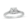 Thumbnail Image 0 of Vera Wang Love Collection 1-1/3 CT. T.W. Certified Asscher-Cut Diamond Engagement Ring in 14K White Gold (I/SI2)