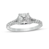 Thumbnail Image 1 of Vera Wang Love Collection 1-1/3 CT. T.W. Certified Asscher-Cut Diamond Engagement Ring in 14K White Gold (I/SI2)