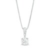 Thumbnail Image 1 of 1/3 CT. Certified Diamond Solitaire Pendant in 14K White Gold (J/I2)