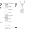 Thumbnail Image 3 of 1/3 CT. Certified Diamond Solitaire Pendant in 14K White Gold (J/I2)