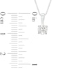 Thumbnail Image 1 of 1/2 CT. Certified Diamond Solitaire Pendant in 14K White Gold (J/I2)