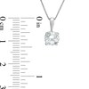 Thumbnail Image 3 of 1 CT. Certified Diamond Solitaire Pendant in 14K White Gold (J/I2)