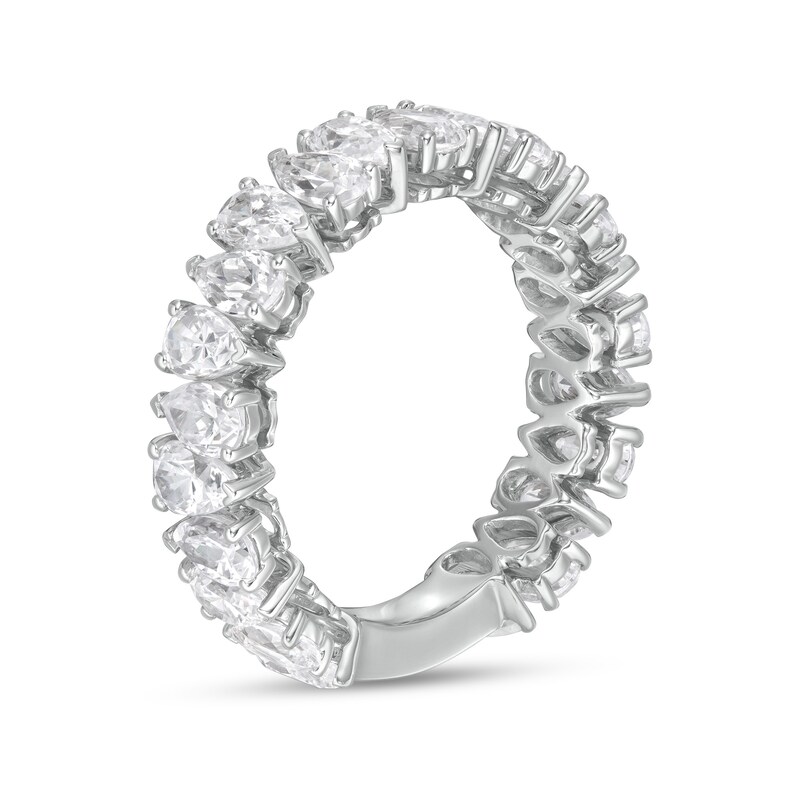 Main Image 3 of 3 CT. T.W. Certified Pear-Shaped Lab-Grown Diamond Eternity Anniversary Band in 14K White Gold (F/VS2)