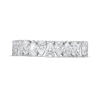 Thumbnail Image 3 of 3 CT. T.W. Certified Pear-Shaped Lab-Created Diamond Eternity Anniversary Band in 14K White Gold (F/VS2)