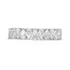 Thumbnail Image 4 of 3 CT. T.W. Certified Pear-Shaped Lab-Grown Diamond Eternity Anniversary Band in 14K White Gold (F/VS2)