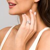Thumbnail Image 2 of 1-1/2 CT. T.W. Marquise Multi-Diamond Triple Row Engagement Ring in 10K White Gold
