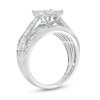 Thumbnail Image 2 of 1-1/2 CT. T.W. Marquise Multi-Diamond Triple Row Engagement Ring in 10K White Gold