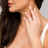 Thumbnail Image 2 of 1 CT. T.W. Pear-Shaped Diamond Double Frame Twist Shank Engagement Ring in 14K White Gold