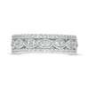 Thumbnail Image 3 of 1/2 CT. T.W. Diamond Triple Row Anniversary Band in 14K White Gold
