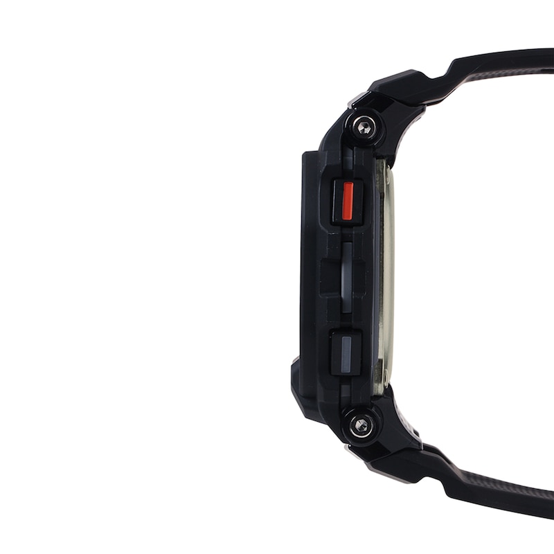 Men's Casio G-Shock Move Black Resin Strap Watch with Octagonal Black Dial (Model: GBD200-1)