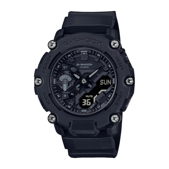 Men's Casio G-Shock Classic Black Resin Strap Watch (Model: GA2200BB-1A)