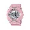 Thumbnail Image 1 of Ladies' Casio G-Shock S Series Pink Resin Strap Watch with Silver-Tone Dial (Model: GMAS120NP-4A)