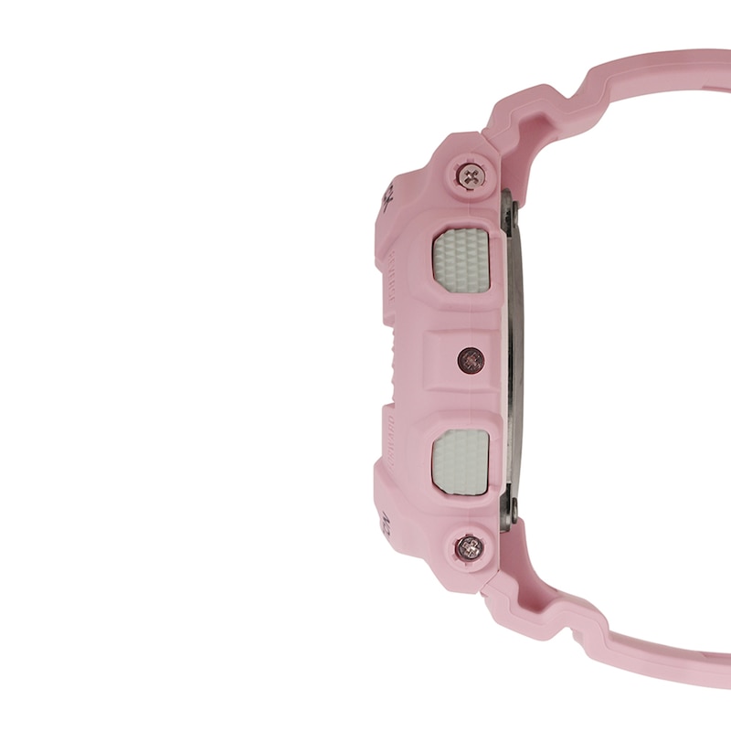 Main Image 2 of Ladies' Casio G-Shock S Series Pink Resin Strap Watch with Silver-Tone Dial (Model: GMAS120NP-4A)