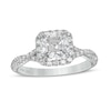 Thumbnail Image 1 of Vera Wang Love Collection 1-1/3 CT. T.W. Certified Asscher-Cut Diamond Frame Engagement Ring in 14K White Gold (I/SI2)