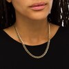 Thumbnail Image 2 of 6.0mm Curb Chain Necklace in Hollow 10K Gold - 18"
