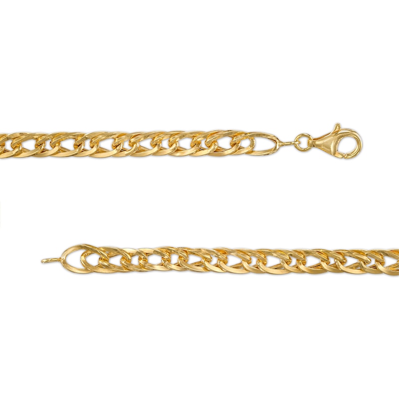 Main Image 3 of 6.0mm Curb Chain Necklace in Hollow 10K Gold - 18"