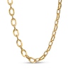 Thumbnail Image 1 of 6.0mm Oval Link Chain Necklace in Hollow 10K Gold - 16"