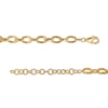 Thumbnail Image 3 of 6.0mm Oval Link Chain Necklace in Hollow 10K Gold - 16"