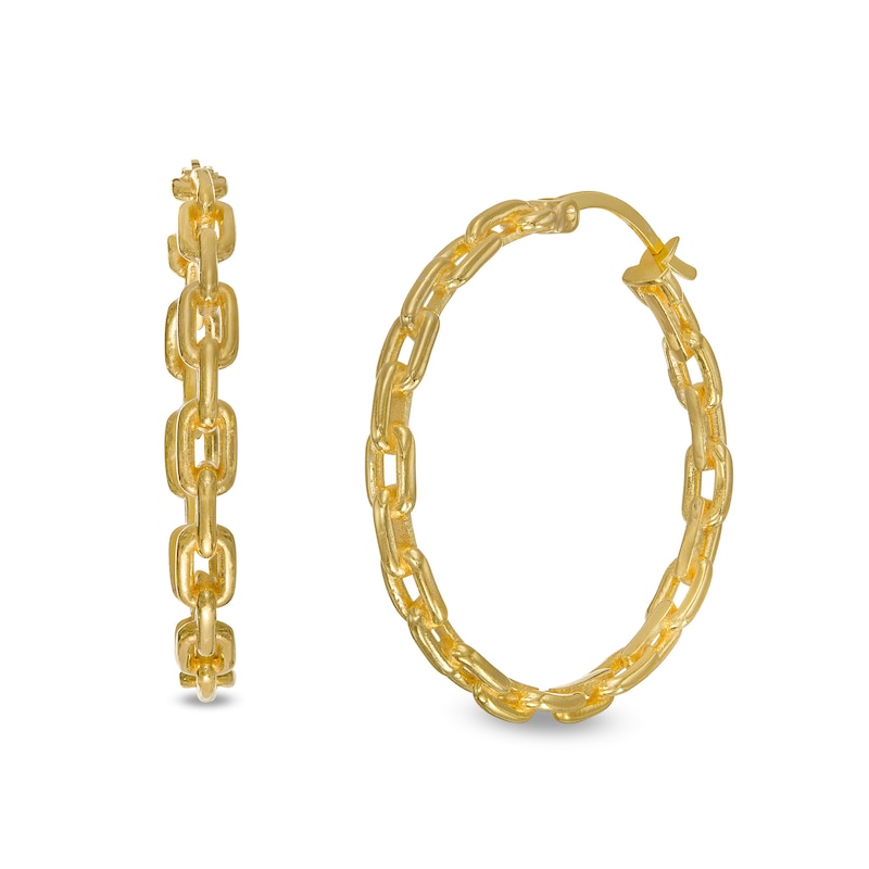 Link Hoop Earrings gold