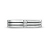 Thumbnail Image 4 of Vera Wang Love Collection Limited Edition 1/15 CT. T.W. Baguette Diamond Trio Wedding Band in 14K White Gold