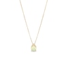 Thumbnail Image 1 of 6.0mm Opal Cabochon and Diamond Accent Trio Crown Pendant in 10K Gold