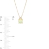 Thumbnail Image 3 of 6.0mm Opal Cabochon and Diamond Accent Trio Crown Pendant in 10K Gold
