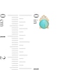 Thumbnail Image 3 of 5.0mm Opal and Diamond Accent Trio Crown Stud Earrings in 10K Gold